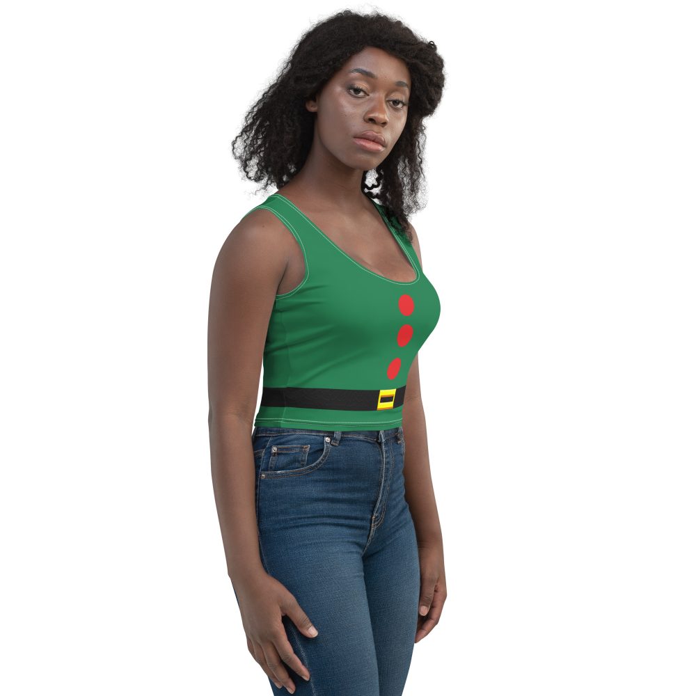 Christmas Elf Costume Festive Cosplay Crop Top - Image 9