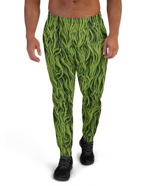 Green Fur Mean Christmas Villain Cosplay Costume Men’s Joggers