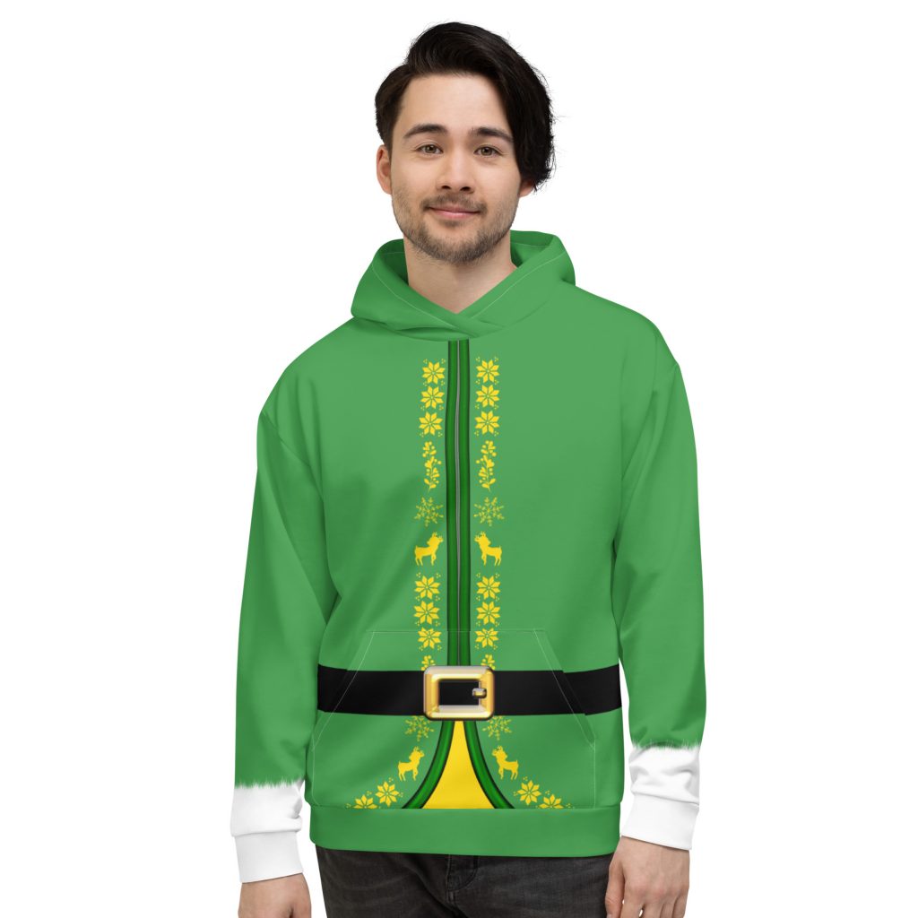 Buddy Elf Christmas Cosplay Costume Unisex Hoodie