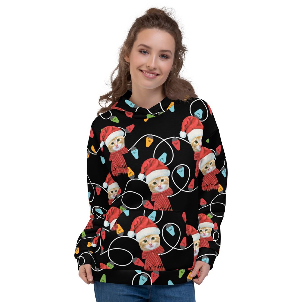 Custom Pet Photo Christmas Unisex Hoodie