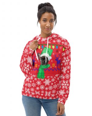 Ugly Christmas Sweater Custom Pet Photo Gift Unisex Hoodie