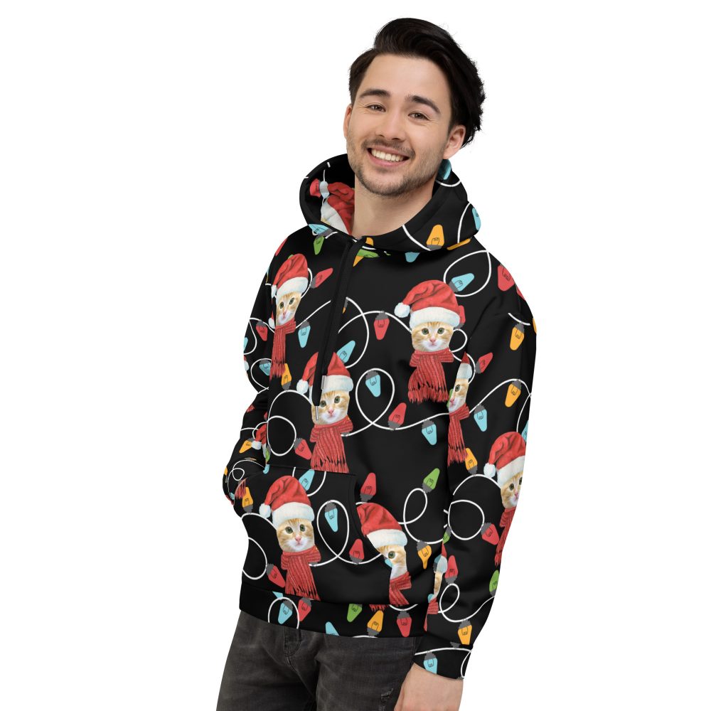 Custom Pet Photo Christmas Unisex Hoodie - Image 8