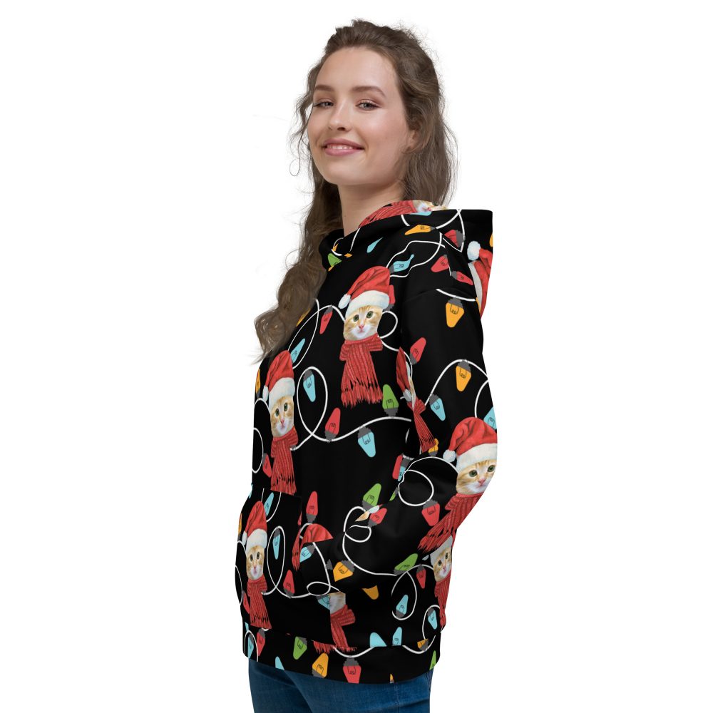 Custom Pet Photo Christmas Unisex Hoodie - Image 12