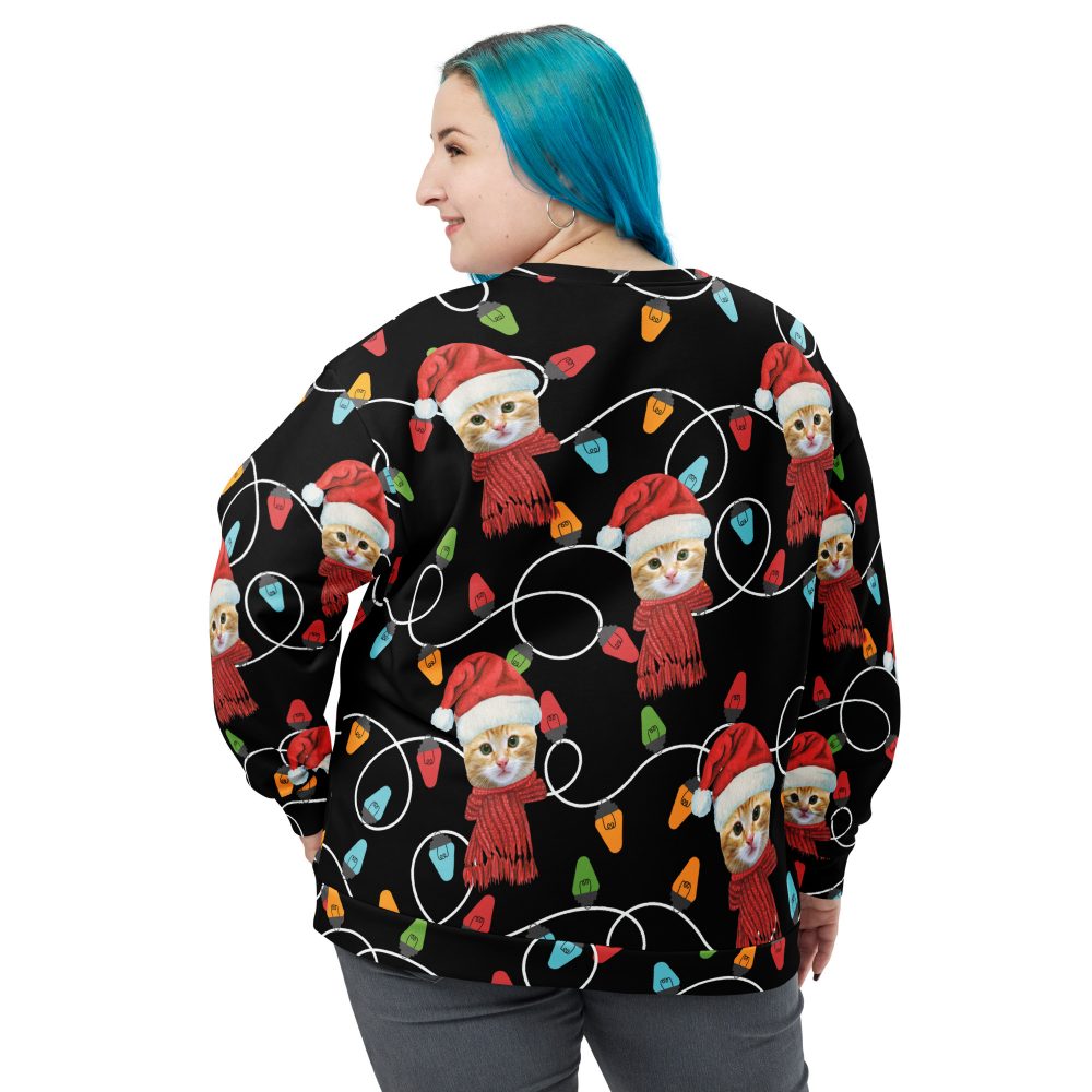 Custom Pet Photo Christmas Unisex Sweatshirt - Image 6