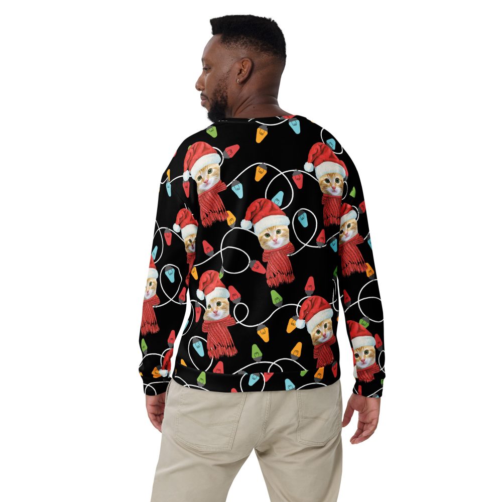 Custom Pet Photo Christmas Unisex Sweatshirt - Image 7