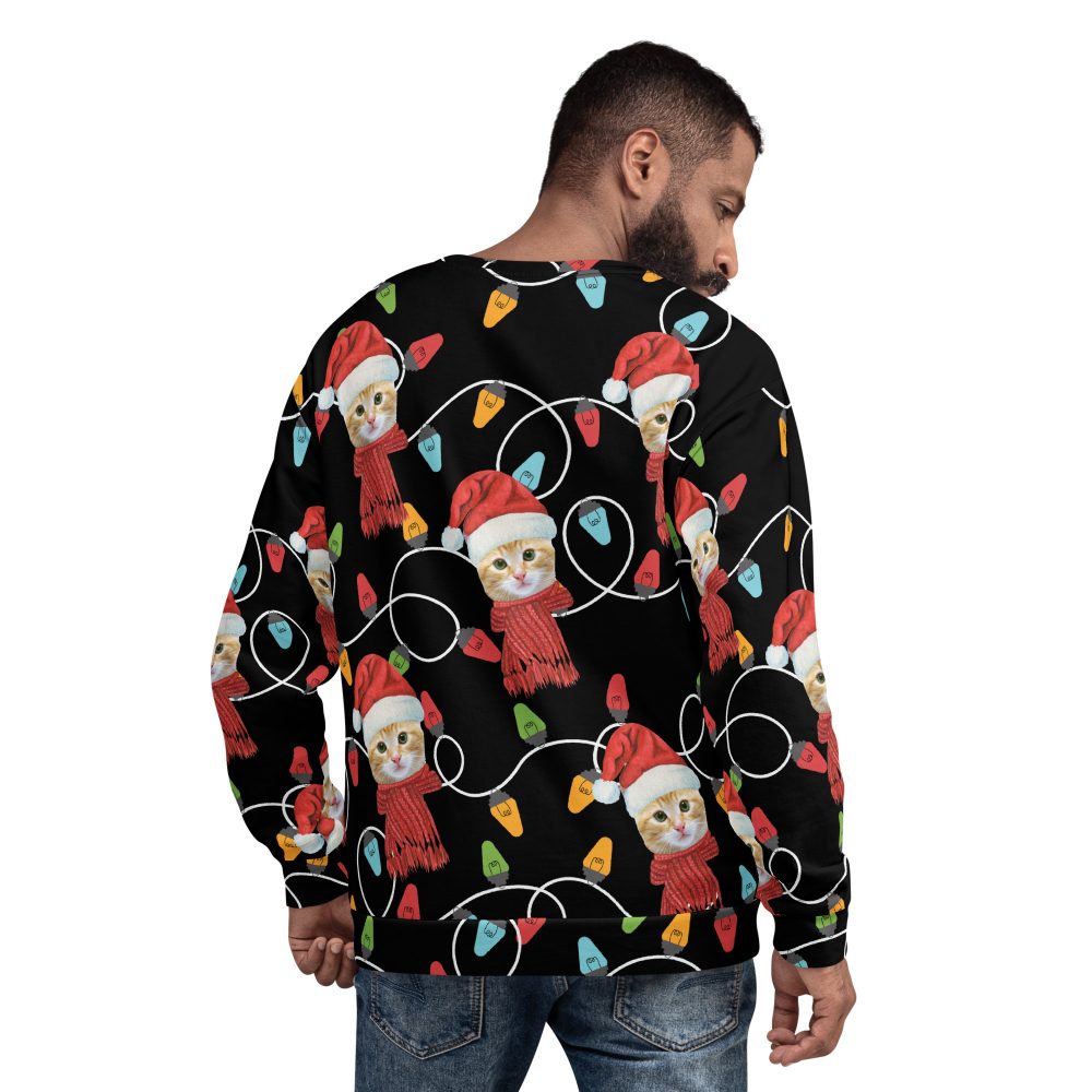 Custom Pet Photo Christmas Unisex Sweatshirt - Image 8