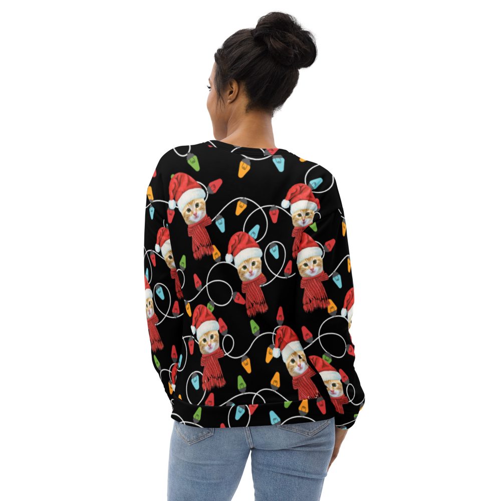 Custom Pet Photo Christmas Unisex Sweatshirt - Image 9