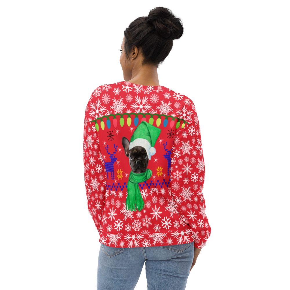 Ugly Christmas Sweater Custom Pet Photo Gift Unisex Sweatshirt - Image 6