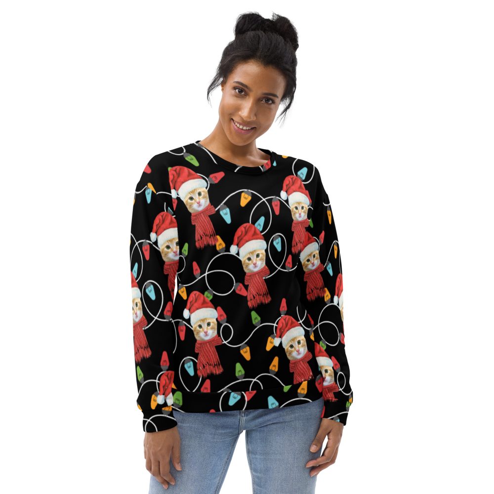 Custom Pet Photo Christmas Unisex Sweatshirt