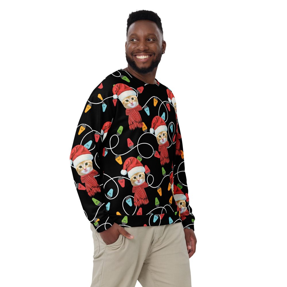 Custom Pet Photo Christmas Unisex Sweatshirt - Image 2