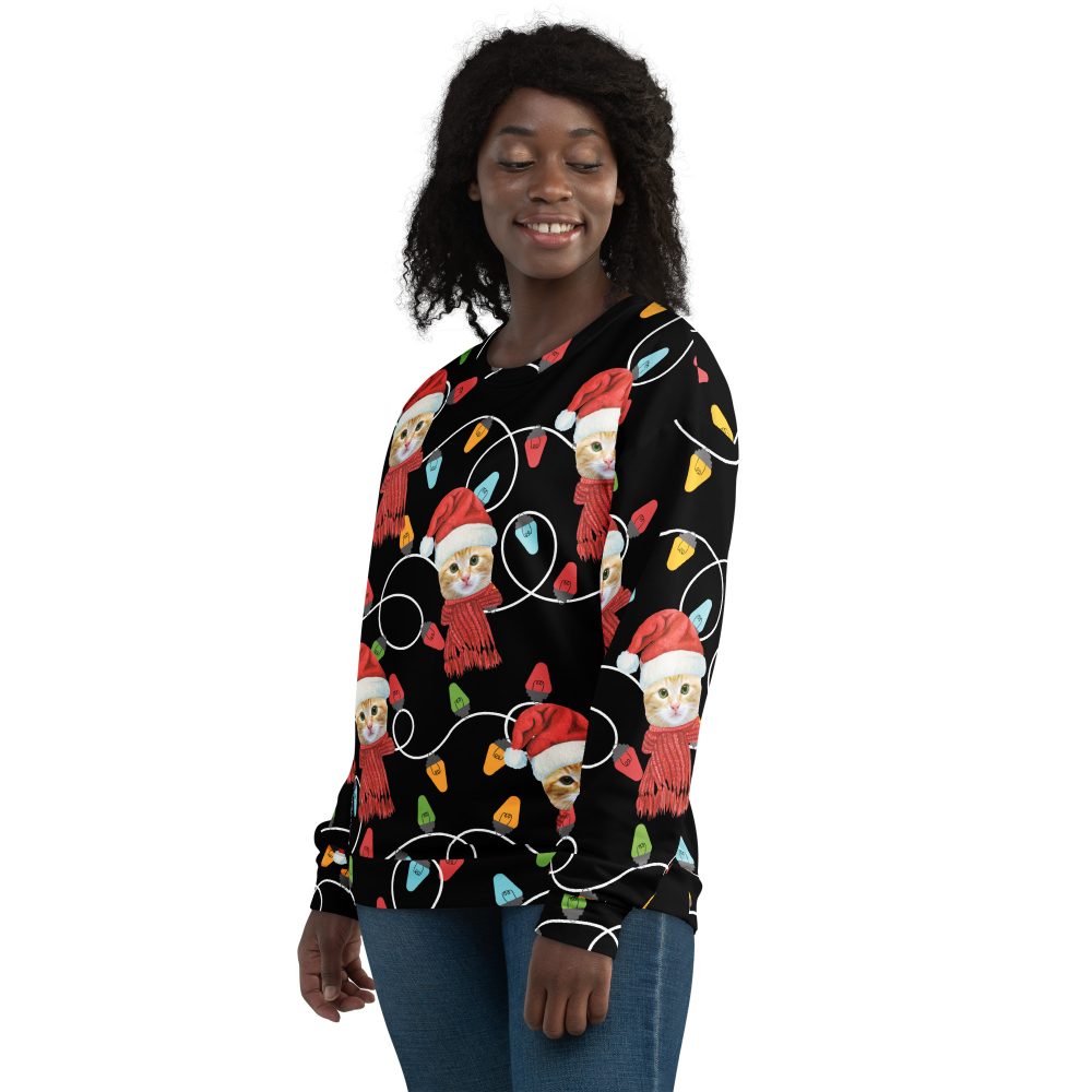 Custom Pet Photo Christmas Unisex Sweatshirt - Image 5