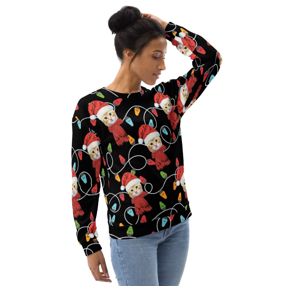 Custom Pet Photo Christmas Unisex Sweatshirt - Image 10