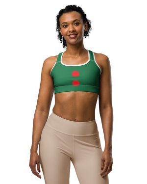 Christmas Elf Costume Festive Cosplay Sports bra