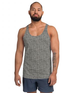 Medieval Chainmail Armor Print Unisex Tank Top
