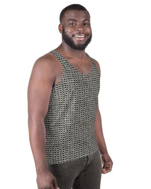 Medieval Chainmail Armor Print Unisex Tank Top