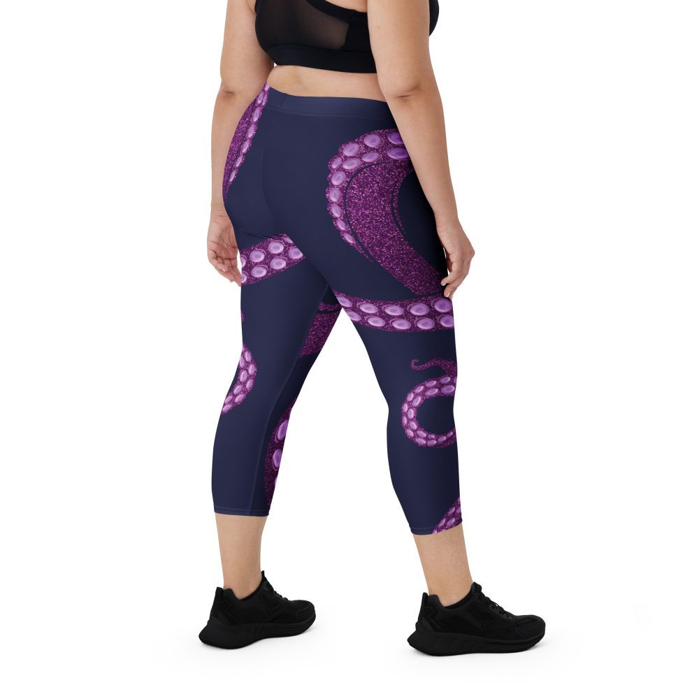 Ursula Costume Sea Witch Octopus Villain Capri Leggings - Image 2