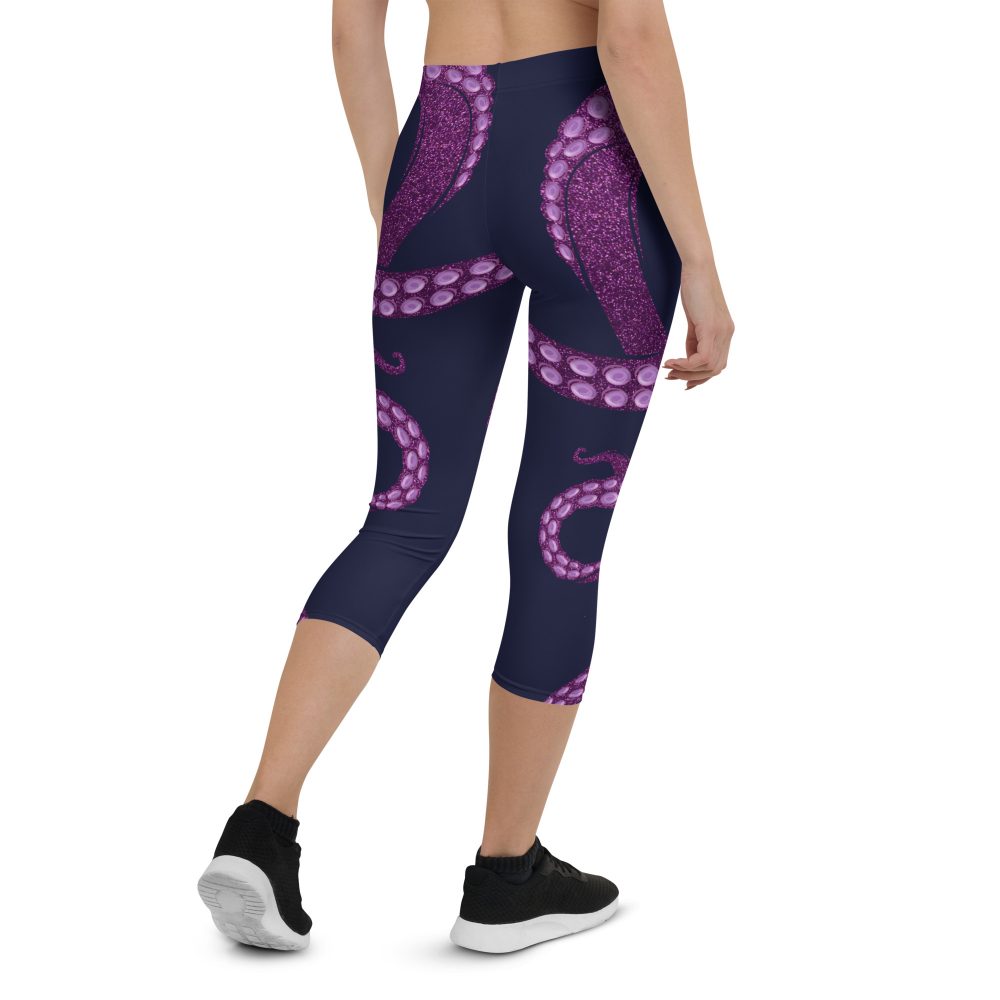 Ursula Costume Sea Witch Octopus Villain Capri Leggings - Image 4