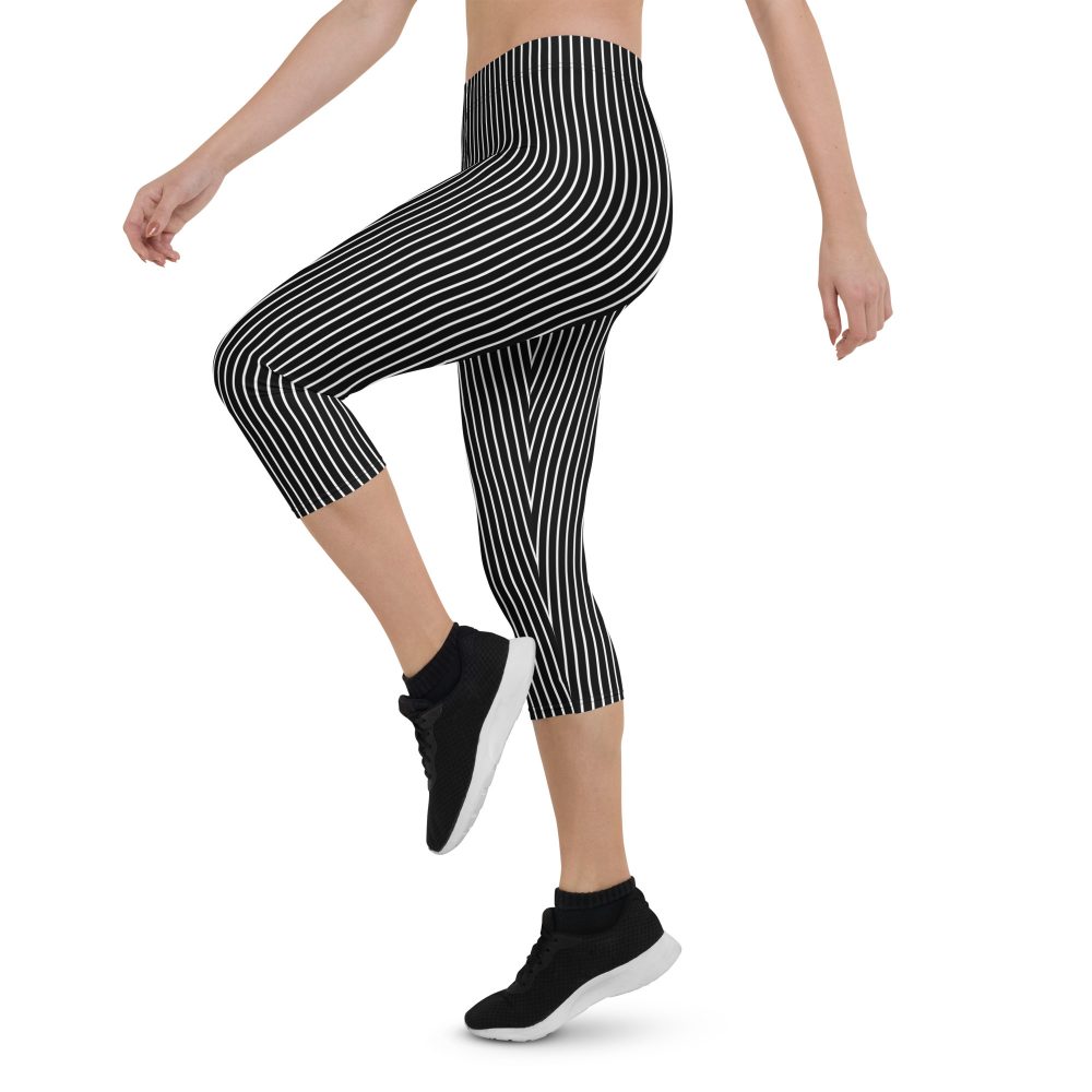 Jack Skellington Nightmare Before Christmas Costume Capri Leggings - Image 3