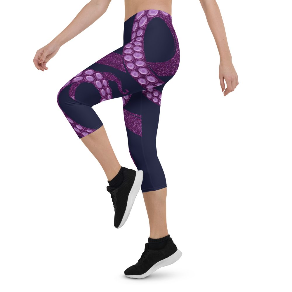 Ursula Costume Sea Witch Octopus Villain Capri Leggings - Image 5