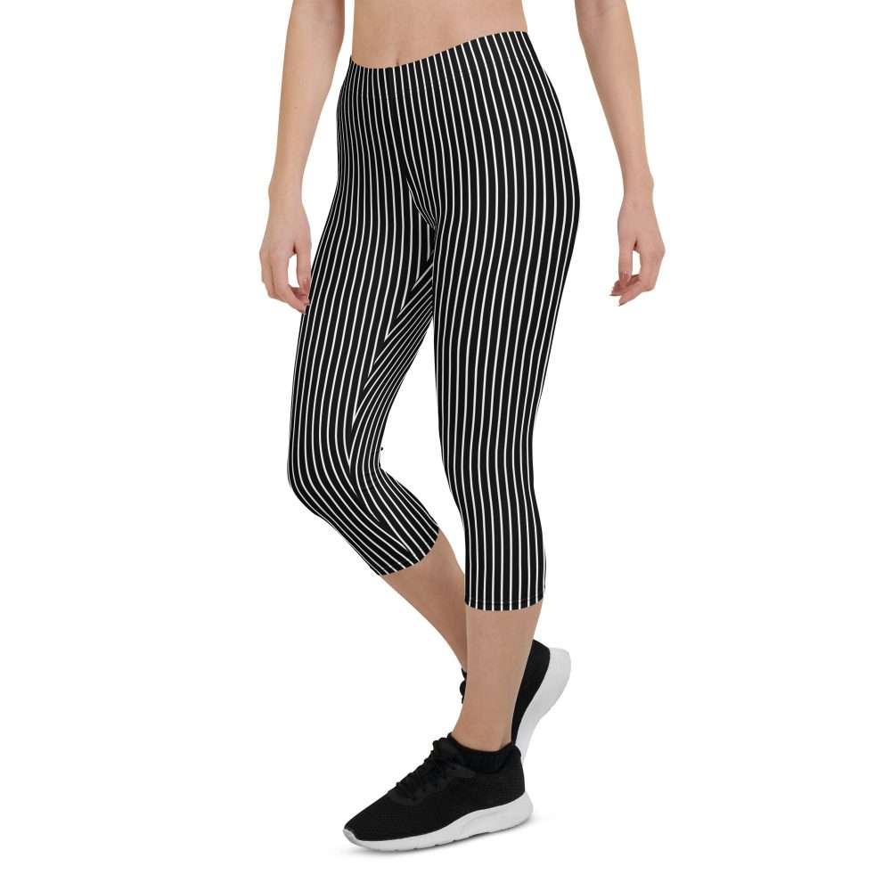 Jack Skellington Nightmare Before Christmas Costume Capri Leggings - Image 5