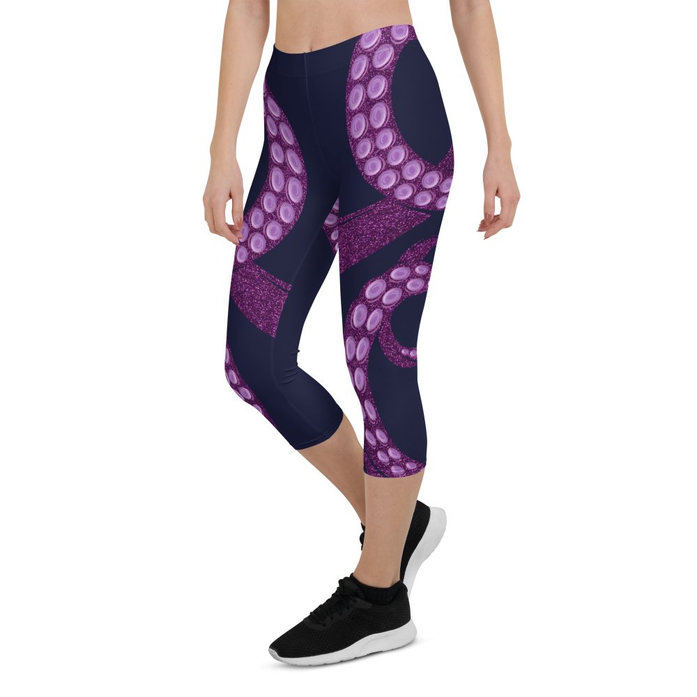 Ursula Costume Sea Witch Octopus Villain Capri Leggings - Image 7