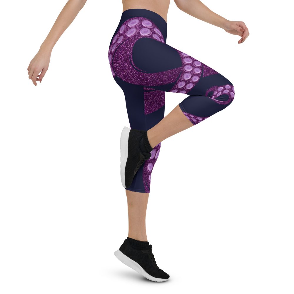 Ursula Costume Sea Witch Octopus Villain Capri Leggings - Image 6