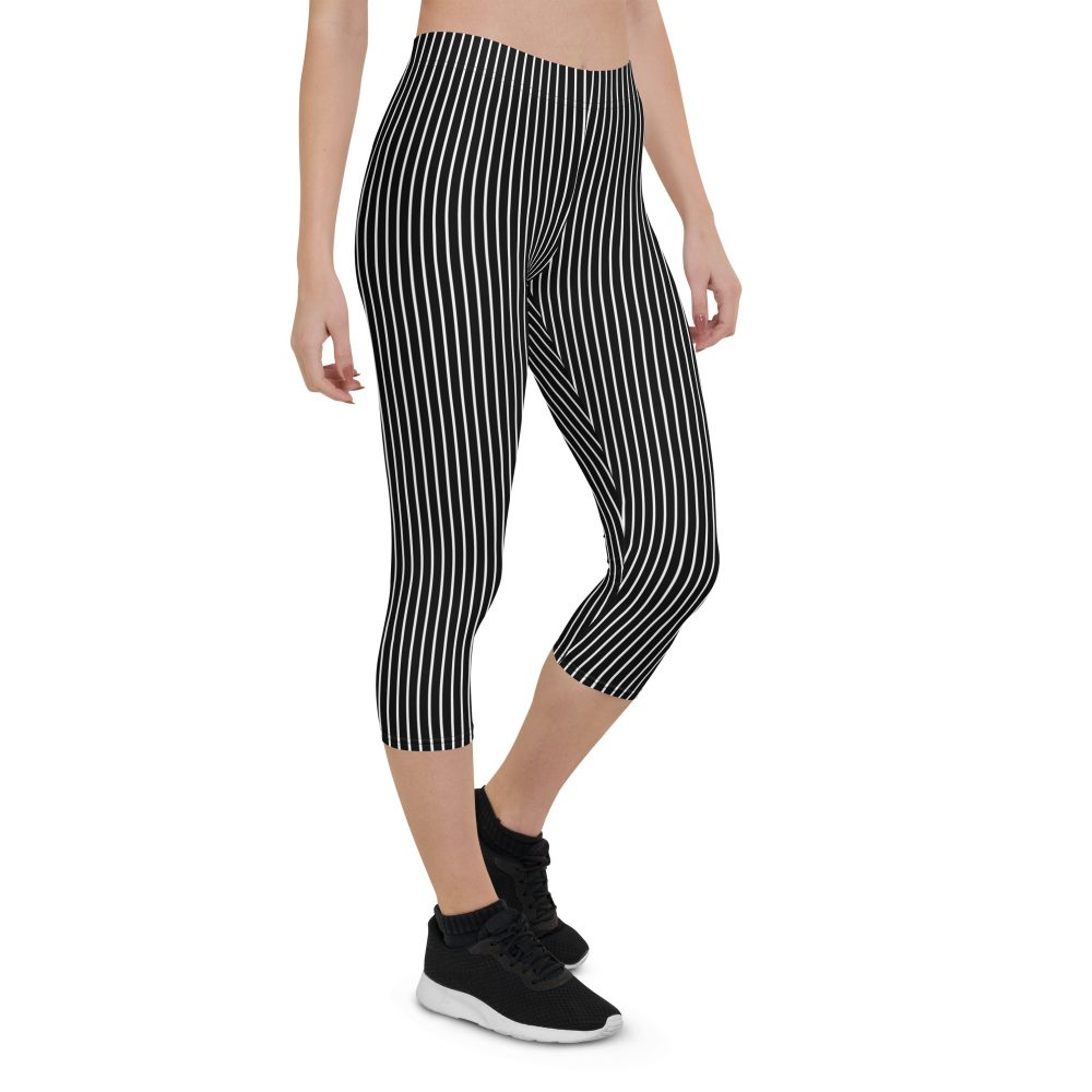Jack Skellington Nightmare Before Christmas Costume Capri Leggings - Image 6