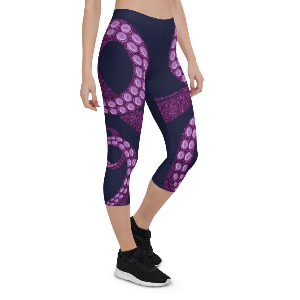 Ursula Costume Sea Witch Octopus Villain Capri Leggings - Image 8