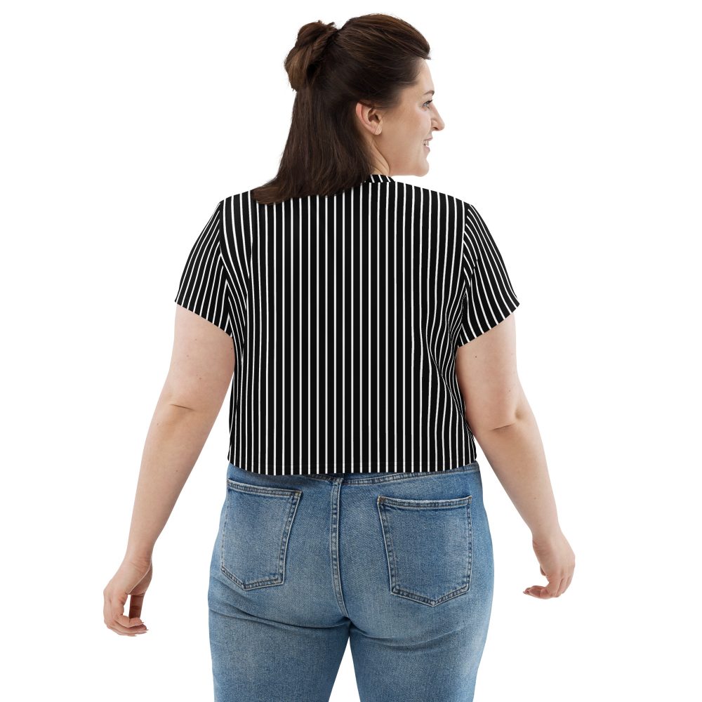 Jack Skellington Nightmare Before Christmas Costume Crop Tee - Image 5