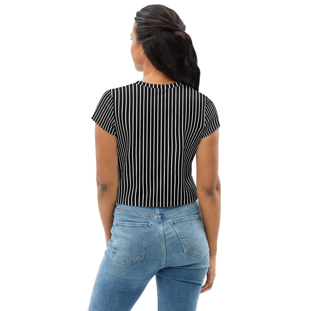 Jack Skellington Nightmare Before Christmas Costume Crop Tee - Image 6