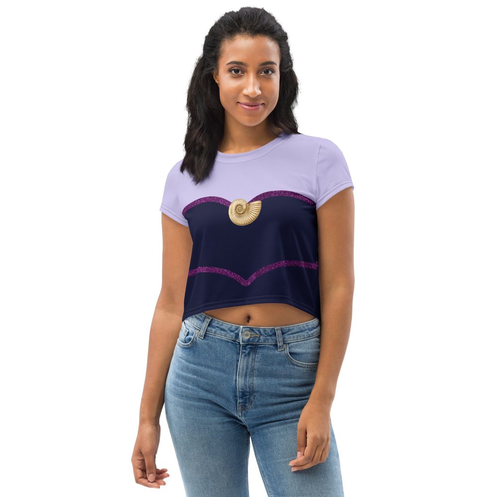 Ursula Costume Sea Witch Octopus Villain Crop Tee
