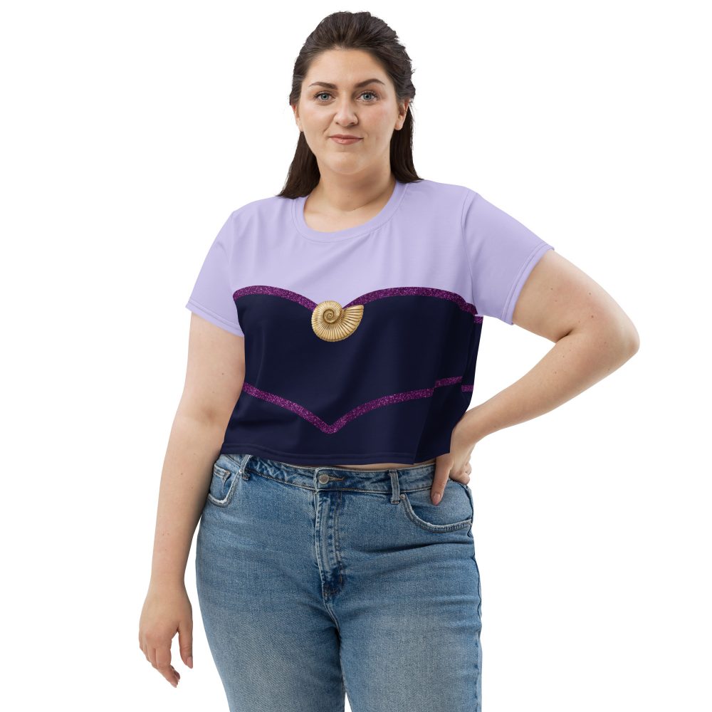 Ursula Costume Sea Witch Octopus Villain Crop Tee - Image 5