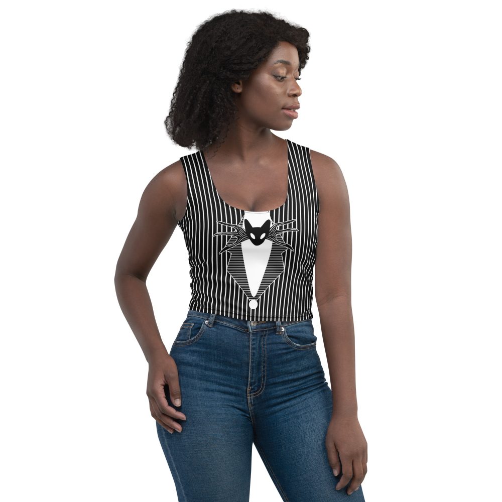 Jack Skellington Nightmare Before Christmas Costume Crop Top - Image 4