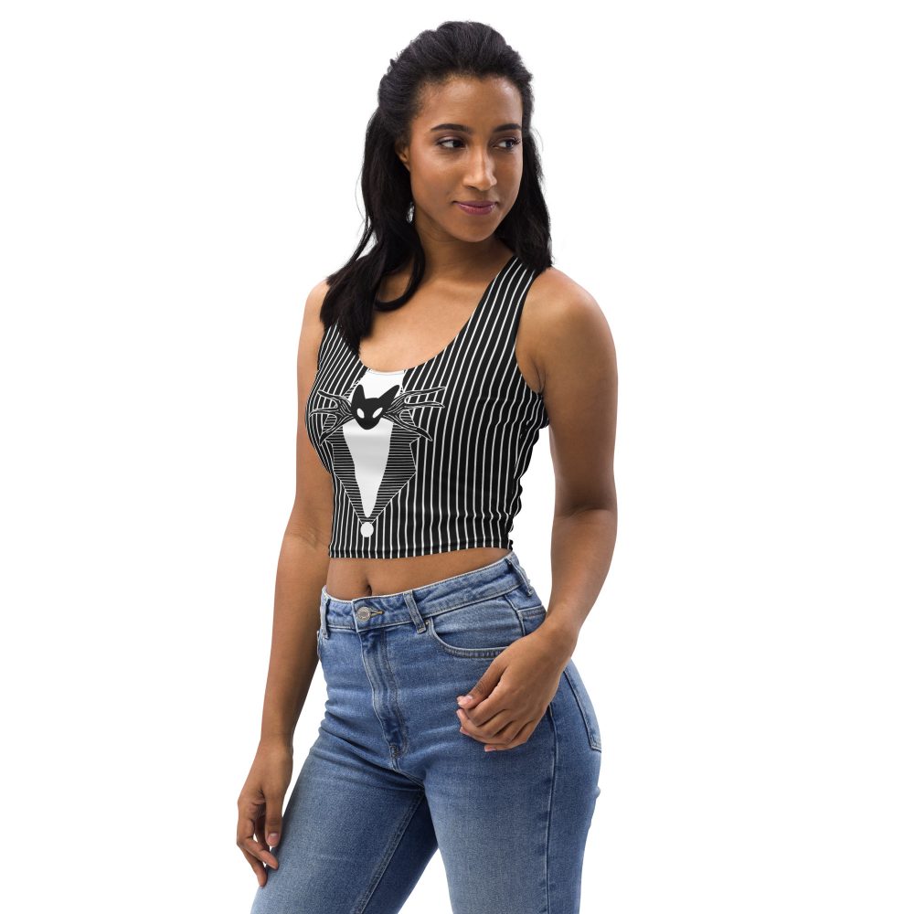Jack Skellington Nightmare Before Christmas Costume Crop Top - Image 10