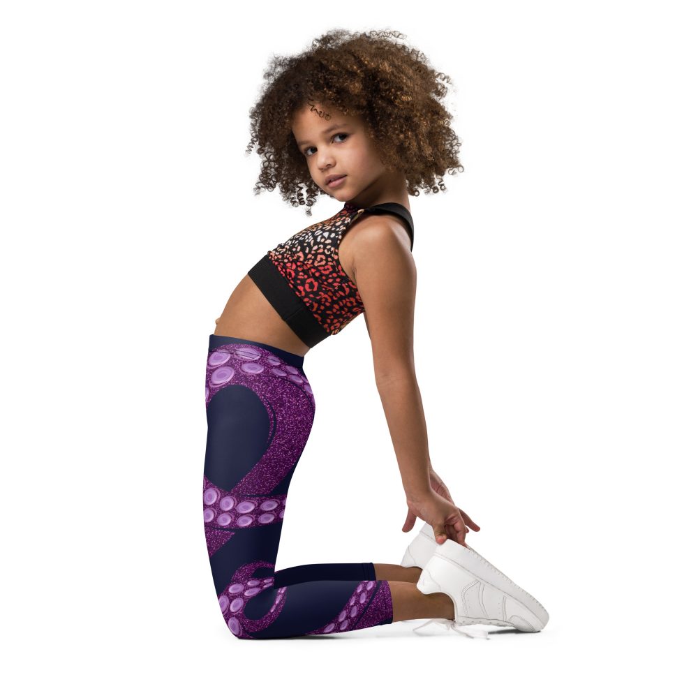 Ursula Costume Sea Witch Octopus Villain Kid's Leggings - Image 6
