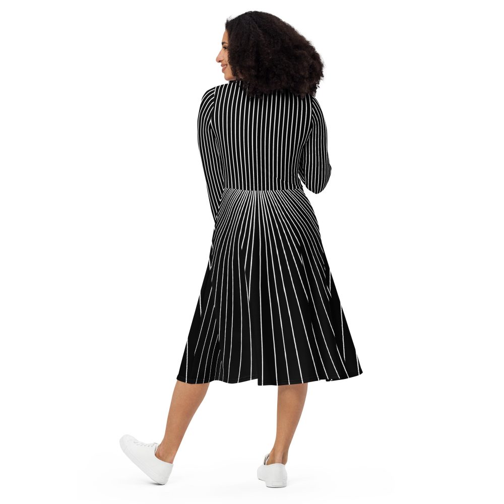 Jack Skellington Nightmare Before Christmas Costume Long Sleeve Dress - Image 7