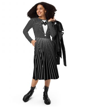 Jack Skellington Nightmare Before Christmas Costume Long Sleeve Dress