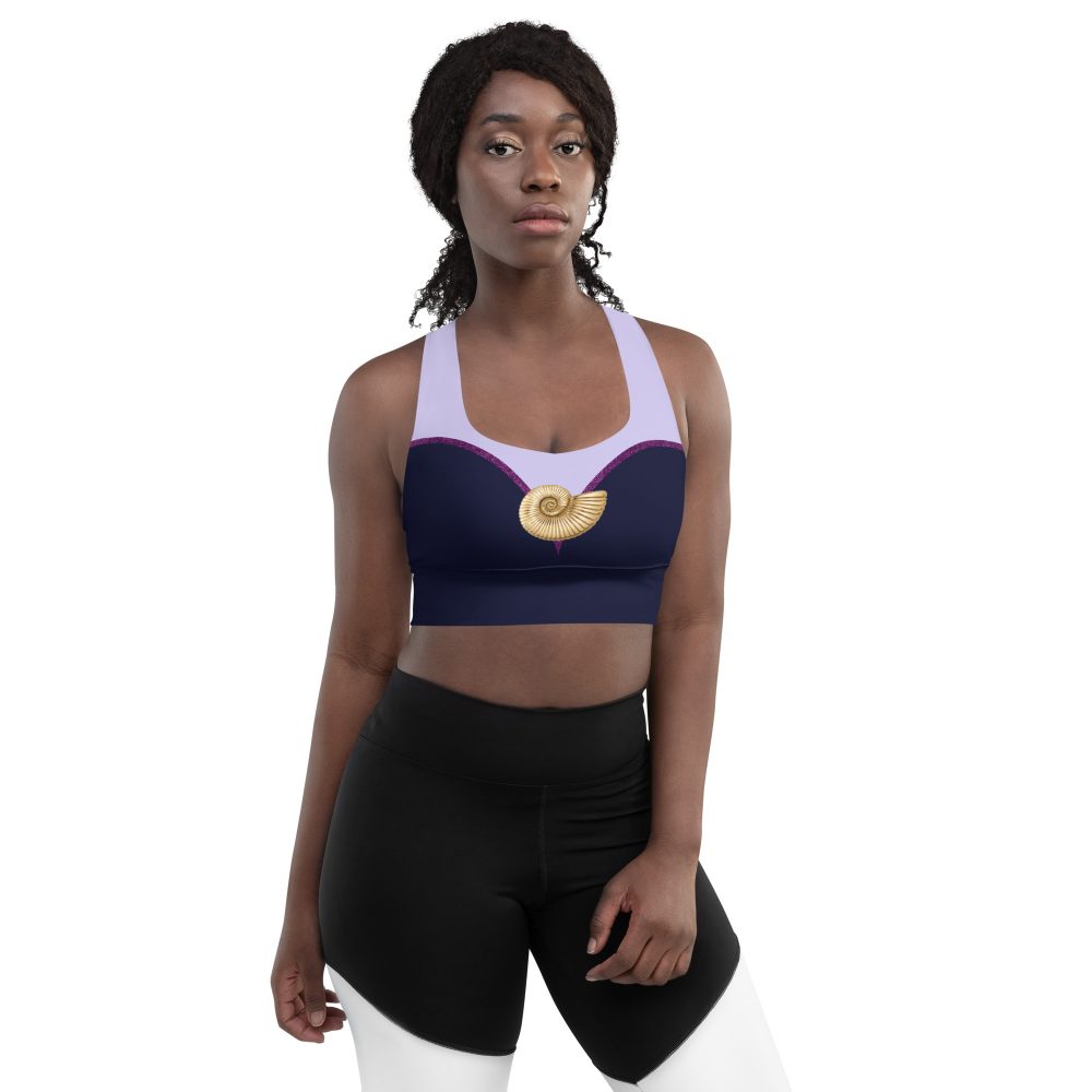 Ursula Costume Sea Witch Octopus Villain Longline sports bra - Image 7