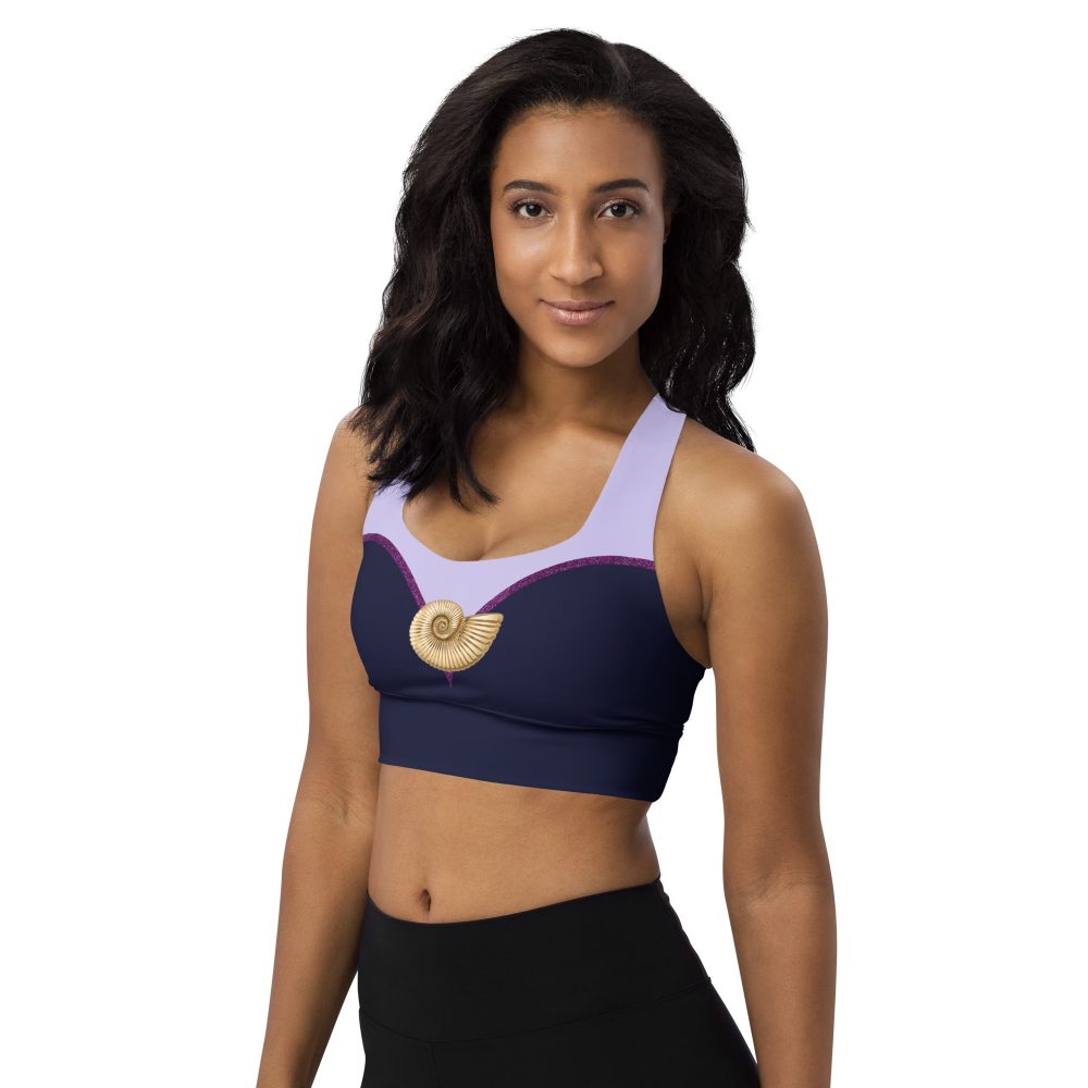 Ursula Costume Sea Witch Octopus Villain Longline sports bra - Image 6