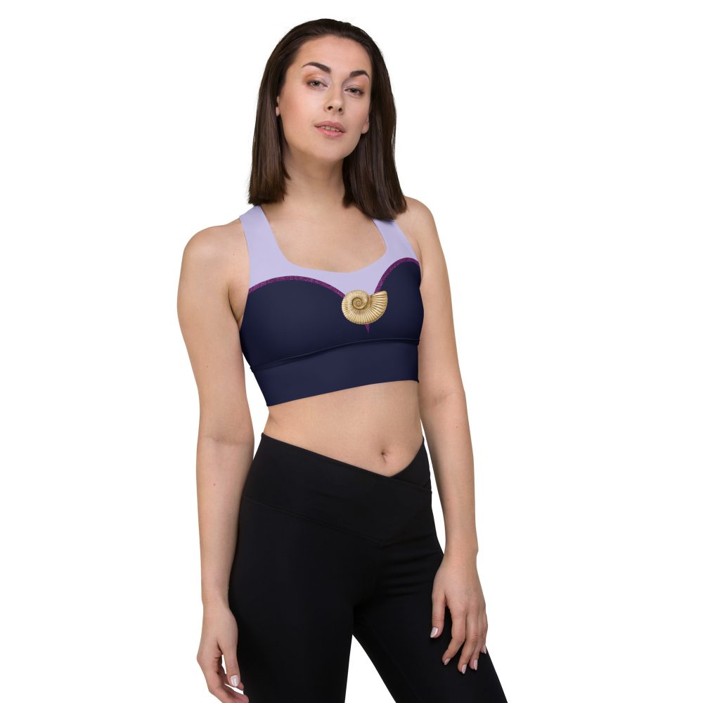 Ursula Costume Sea Witch Octopus Villain Longline sports bra - Image 9