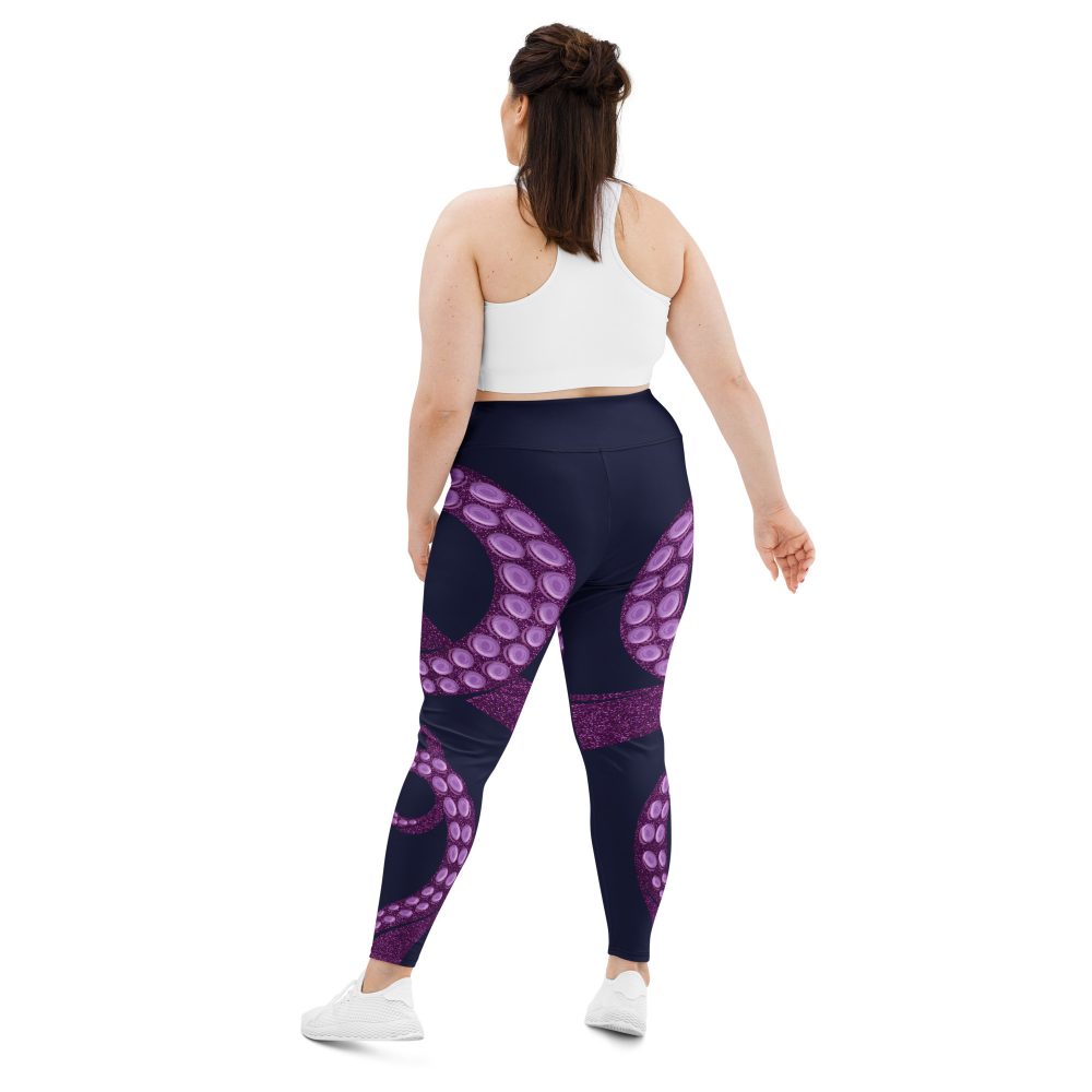 Ursula Costume Sea Witch Octopus Villain Plus Size Leggings - Image 2