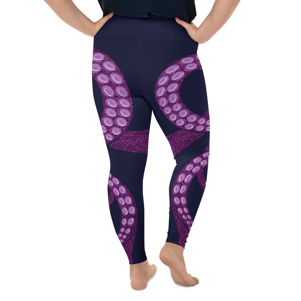 Ursula Costume Sea Witch Octopus Villain Plus Size Leggings - Image 4