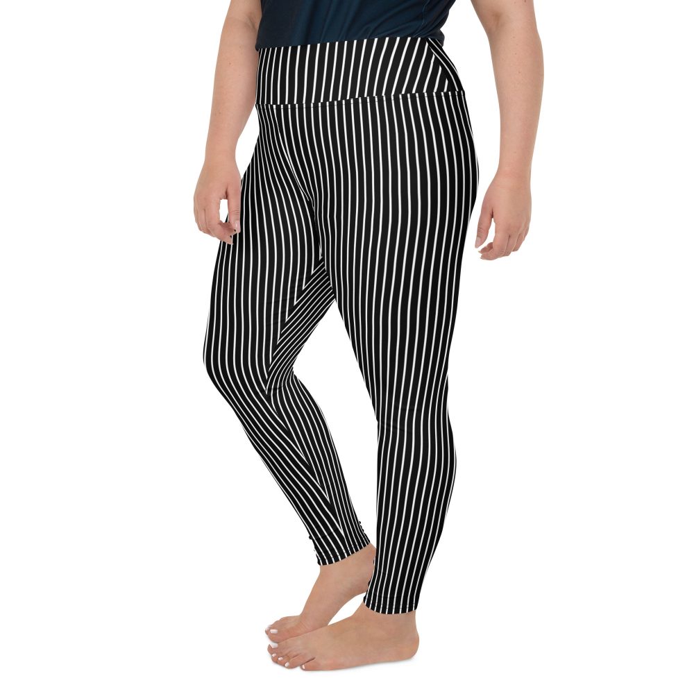 Jack Skellington Nightmare Before Christmas Costume Plus Size Leggings - Image 4