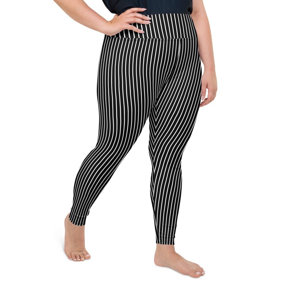 Jack Skellington Nightmare Before Christmas Costume Plus Size Leggings - Image 3