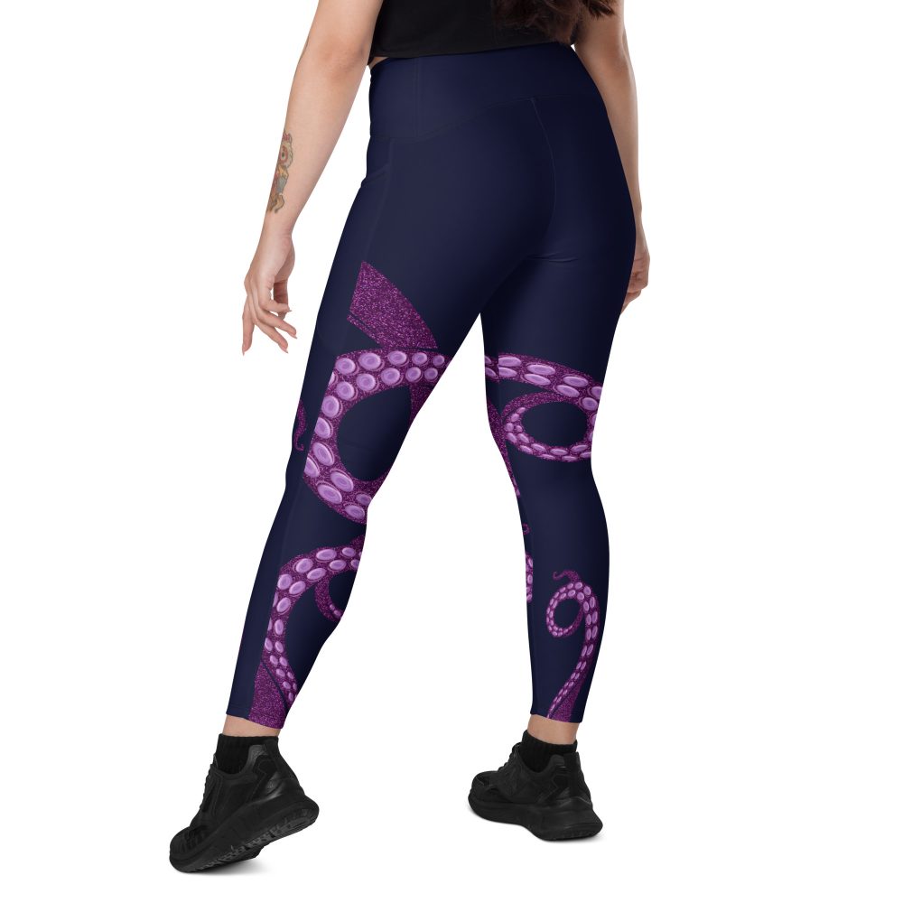 Ursula Costume Sea Witch Octopus Villain Crossover leggings with pockets - Image 6