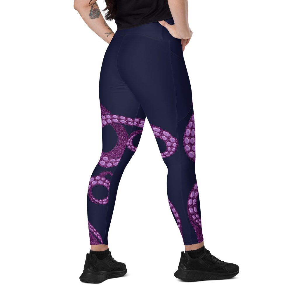 Ursula Costume Sea Witch Octopus Villain Crossover leggings with pockets - Image 5