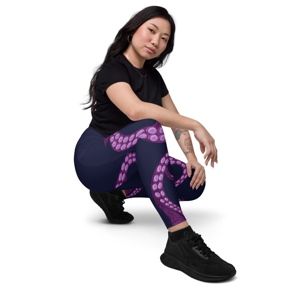 Ursula Costume Sea Witch Octopus Villain Crossover leggings with pockets - Image 2