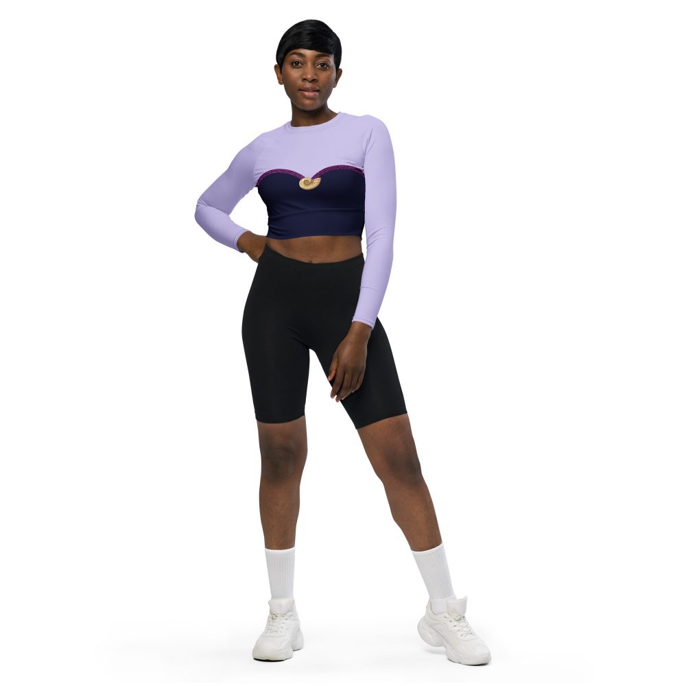 Ursula Costume Sea Witch Octopus Villain Long-sleeve crop top