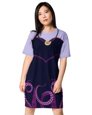 Ursula Costume Sea Witch Octopus Villain T-shirt dress