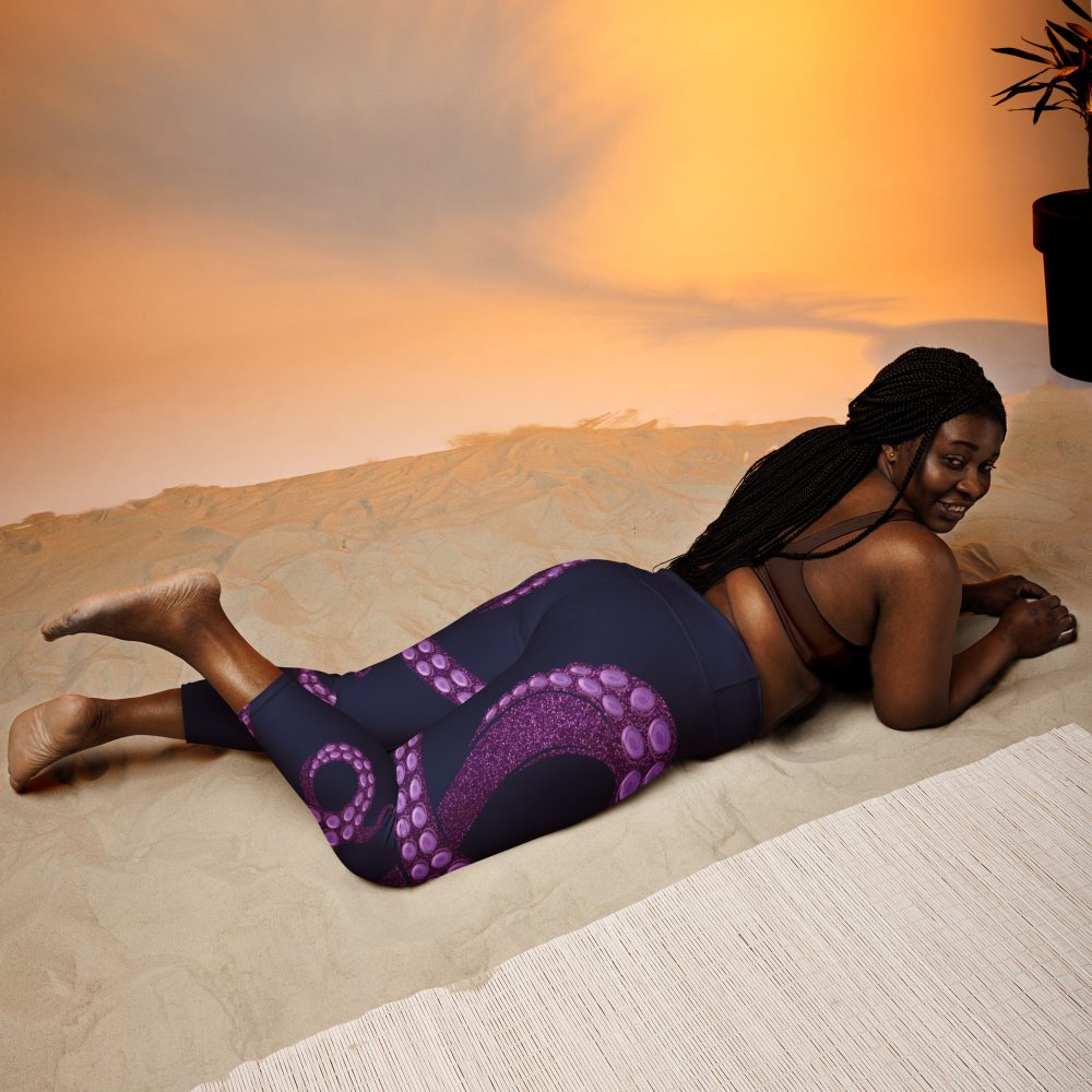 Ursula Costume Sea Witch Octopus Villain Yoga Capri Leggings - Image 5